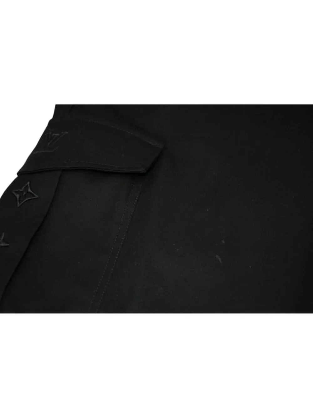 Louis Vuitton Cargo Pants Cotton All Over Print Black